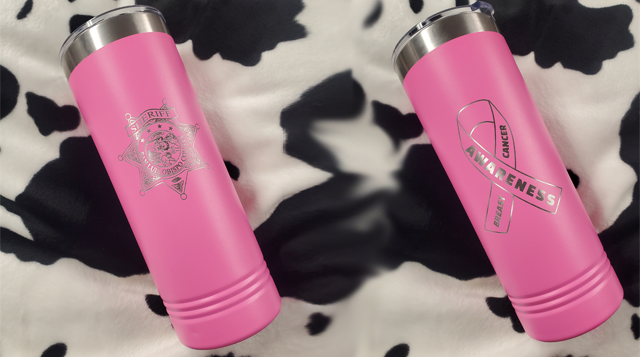 Limited Edition Breast Cancer Awareness Skinny Tumbler 22 oz.