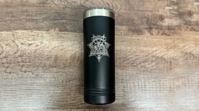 Custom Sheriff's Office Skinny Tumbler 22 oz
